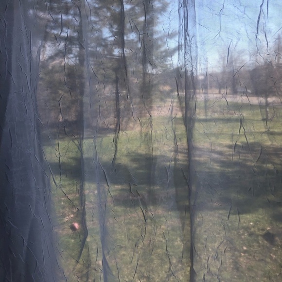 NWOT 4 White Sheer Curtains - Picture 5 of 10